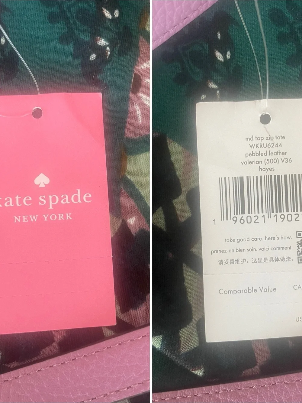 Kate Spade Hayes Valerian Medium Top Zip Tote | Classic Elegance Quiet Luxury - Picture 15 of 16